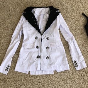 Jazz two piece plus blazer dance costume